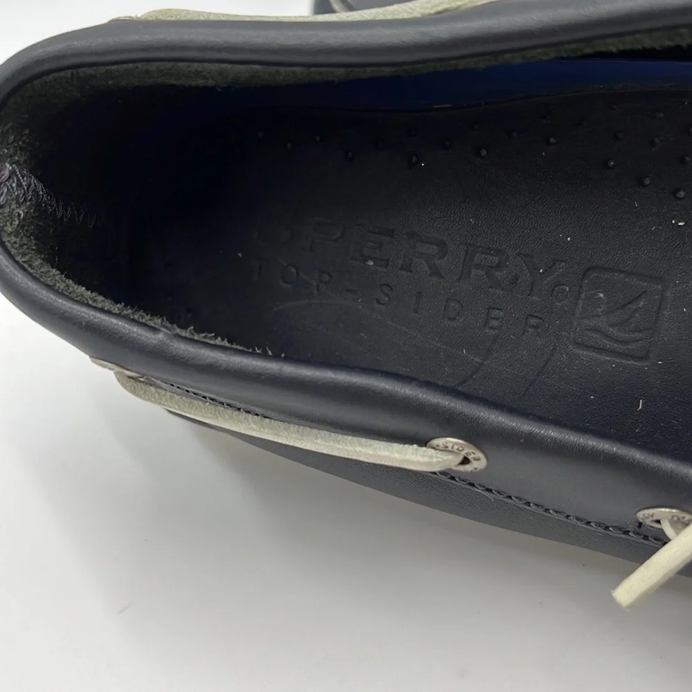 Sperry Top Sider Blue Leather Boat Shoe
